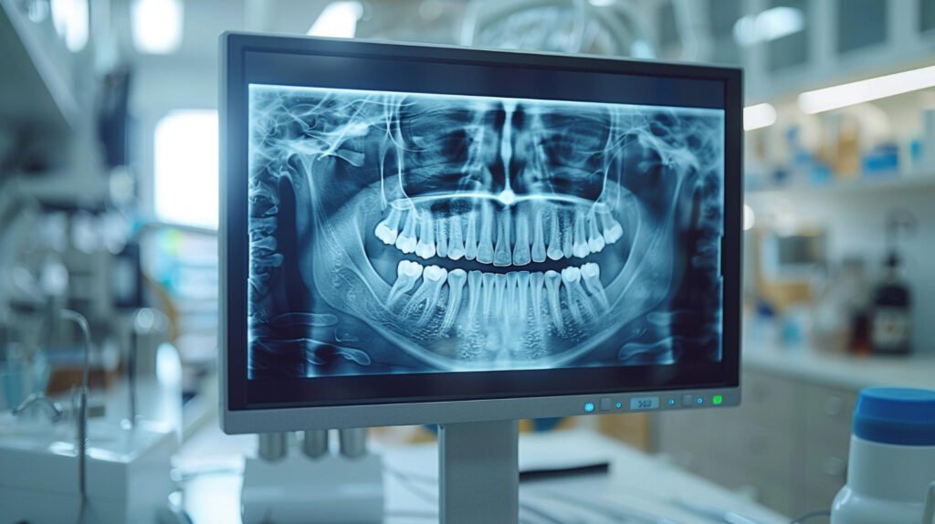 Impacted teeth X-ray